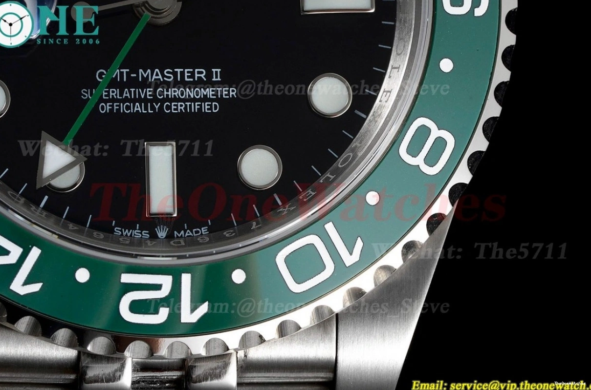 40mm Black VR3186 GMT GMF II Master 126720 Sprite SS Jub Dial SS 0521